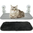 thumbnail image 2 of Cat Window Perch Foldable Space Saving Cat Hammock Hanging Cat Window Hammock Seat with Suction Cups Strong Bearing Capacity Cat Hammock Replaceable Window Mounted Cat Bed for Cat Kitten, 2 of 11