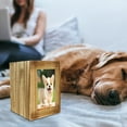 thumbnail image 3 of Pet Ash Urns for Dogs Small Animal Funeral Commemorate Cinerary Casket Box Photo Wood, 3 of 8