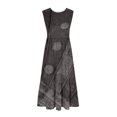 thumbnail image 4 of FcBaudy Robe Sans Manches à Col Rond, Robes d'Été pour Femmes, Robes pour Femmes Robe Imprimée Sans Manches à Col Rond pour Femmes, 4 of 5