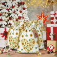 thumbnail image 7 of ZICANCN Christmas Gift Bags, Sunflowers Hearts Romantic Floral Reusable Fabric Drawstring Storage Bags with Drawstring, Small Size, 7 of 7