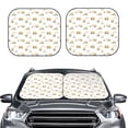 thumbnail image 2 of Naloa Dump Truck 2 Piece Foldable Car Sun Shades, Car Windshield Sunshade, Front Window Sunshade for Car, Truck, SUV - Small, 2 of 7