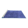 thumbnail image 2 of Ahgly Company Machine Washable Indoor Round Oriental Blue Industrial Area Rugs, 8' Round, 2 of 4