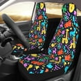 thumbnail image 2 of Sikiie Colorful Air Balloons1 Car Seat Protector 2 Pack Car Seat Cushion Mat, Car Seat Covers for SUV, Truck, Van, 2 of 7