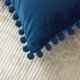 thumbnail image 5 of Funda de almohada de terciopelo: 2 uds. Funda de almohada con pompón funda de cojín decoración del hogar, 5 of 7