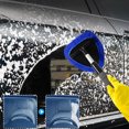 thumbnail image 2 of Windshield Cleaner Tool, Car Interior Detailing Cleaning Kit,16.5'' Car Window Cleaning Supplies with Handle Include 1 Reusable Washable Microfiber Pads (Blue), 2 of 5