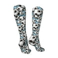 thumbnail image 3 of Rateoe Football Soccer Ball print Women's Men's Novelty 20in Crew Socks Cotton Socks Knee High Socks for Walking,Running,Nurses,Pregnancy-One Size, 3 of 8