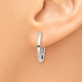 thumbnail image 3 of 14K White Gold Earring Hinged Huggie Women'S 13 mm 2, 3 of 4
