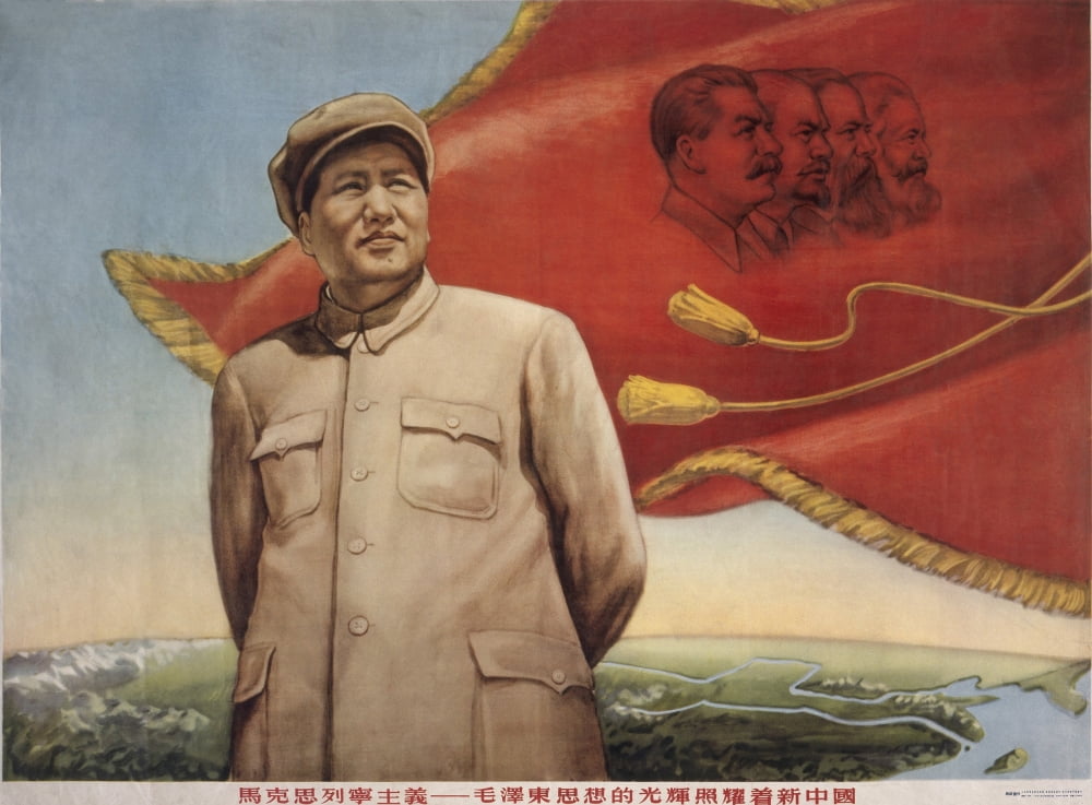 The Glory Of Mao'S Ideologies Brightens Up The New China. Poster Shows