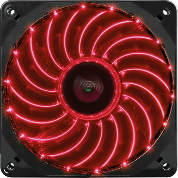 Enermax UCTVS12P-R T.B.Vegas Single 12cm Red LED Case Fan - 1 x 120 mm 1800 - Twister Bearing - Walmart.com