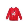 thumbnail image 3 of Diconna Family Matching Cartoon Elk Print Round Neck Long Sleeve Pullover, 3 of 8