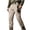 Khaki, variant on Mens Waterproof Tactical Pants Adjustable Waist Wind Resistant Hiking Cargo Pant Multi Pockets Outdoor Training Pants Black XXXL