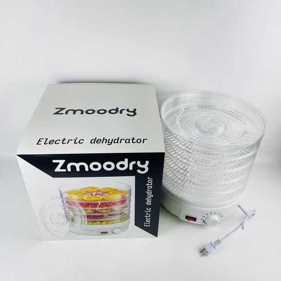 Zmoodry Electric dehydrator, 350 Watt Mushroom Dehydrator with Adjustable Temperature Control and Extra Tall Trays