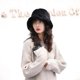 thumbnail image 4 of SZTXJ 2pcs Fisherman hat lady autumn and winter plush basin cap Korean version of Japanese casual fashion thick fur warm hat C M56-58cm, 4 of 5