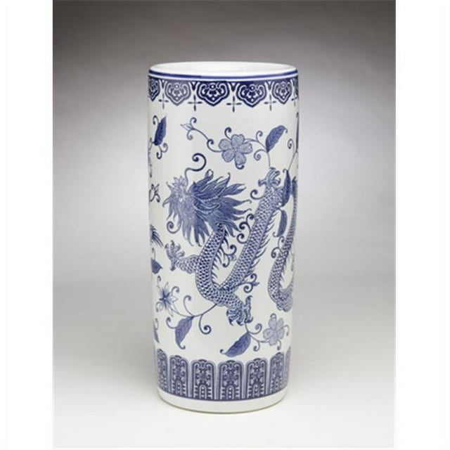 AA Importing 59825 18 in. Umbrella Stand Dragon Pattern
