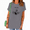 Grey, variant on Women's Minimal Line Drowning Skeleton Hand Water Ripple Sarcastic Fine Quote Graphic Short Sleeve T-Shirts Blue Tops