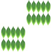 Party Birthday Skirt Holi Decorations for Home Hawaiian Artificial Tropical Leaves Simulation 40 Pcs