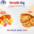 thumbnail image 4 of MT Products Disposable Extra Small Brown Paper Lunch Bags - 2 lb Fold Top - Pack of 200, 4 of 7