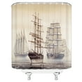 thumbnail image 4 of 3D Printing waterproof Shower Curtains European Retro Ferry Bathroom Polyester cloth Washable Bath Home r, 4 of 7