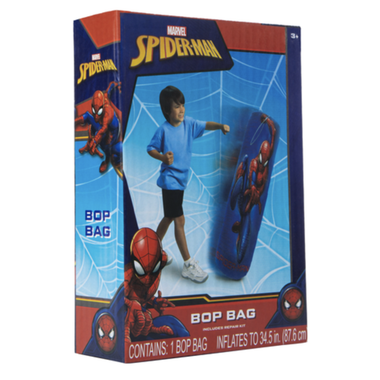 Spider-Man Punching Bop Bag Toy for Kids - Includes Repair