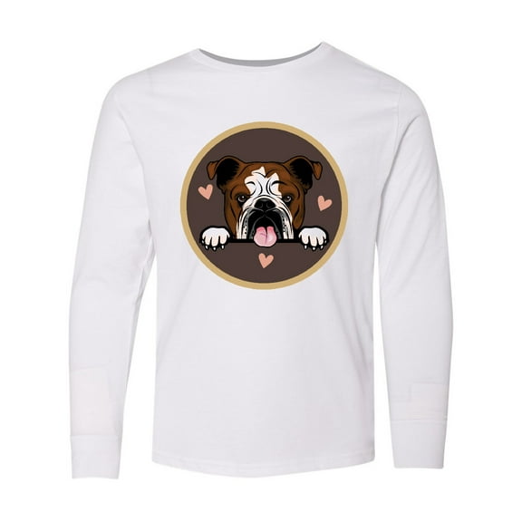 Inktastic English Bulldog Gift for Dog Lover Long Sleeve Youth T-Shirt