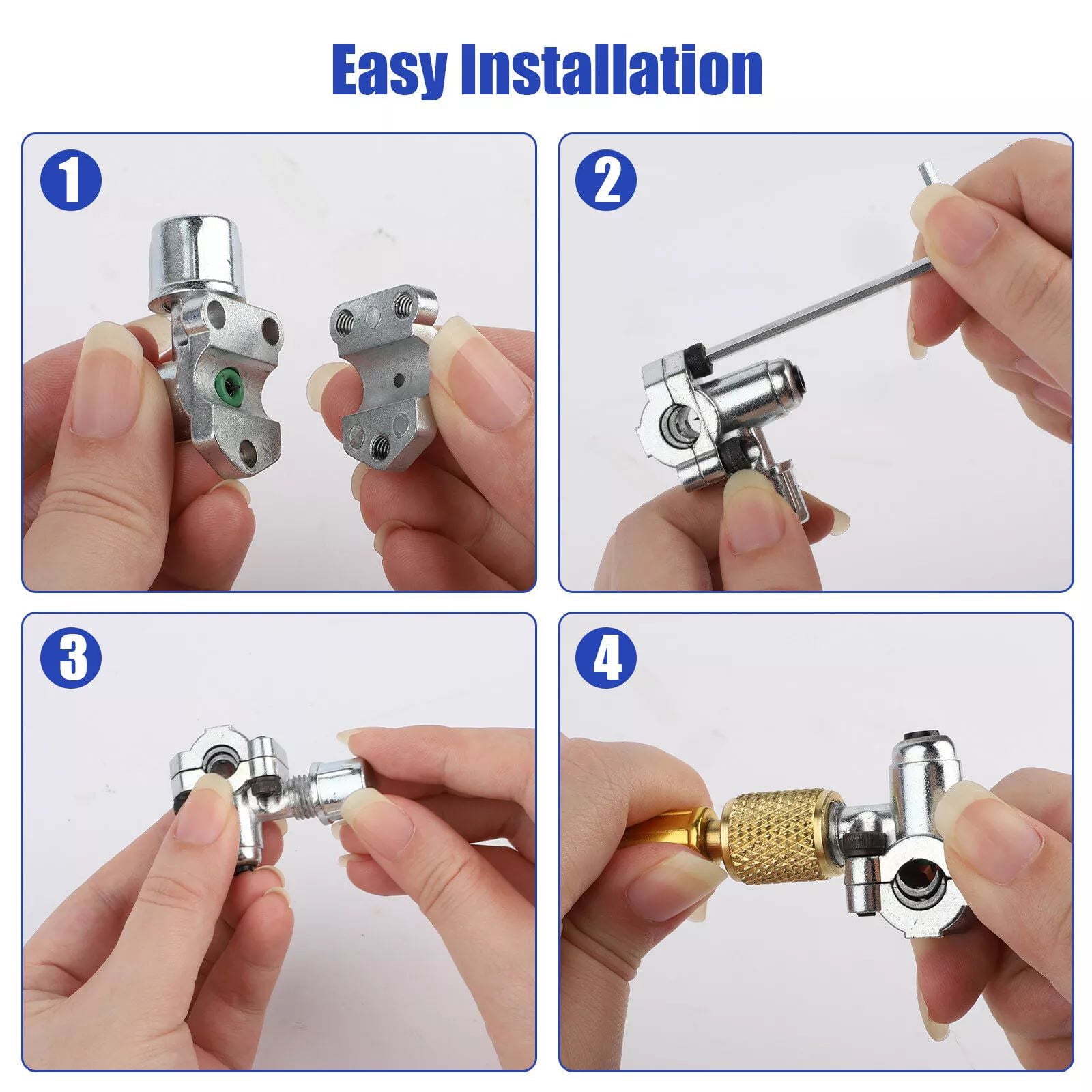 BPV31 Refrigerator Freezer Fluoridation Kit Bullet Piercing Tap Valve Pressure GaugeTAPDRA Spare Part
