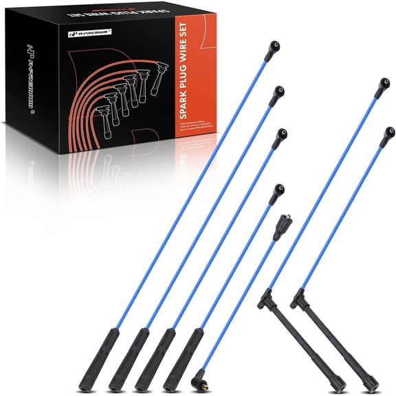A-Premium Ignition Spark Plug Wires Set of 7 Compatible with Nissan Pathfinder 1990-1995, D21 1990-1994, Pickup 1995, 3.0L, Replace# 2245088G25