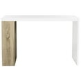 thumbnail image 2 of SAFAVIEH Carlene 47" Width Modern Scandinavian Side Storage Lacquer Desk, White/Light Grey, 2 of 7