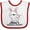 White and Red, variant on Inktastic Mimis Snuggle Bunny Easter Girls Baby Bib