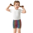 thumbnail image 5 of joogoo Rainbow Glitter Girls Lined Shorts Bike Dance Bottoms 4T, 5 of 7