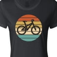 thumbnail image 4 of Inktastic Bicycle Vintage Cyclist Sunset Women's T-Shirt, 4 of 5