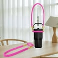 thumbnail image 2 of ACDANC Water Bottle Handle Soft Silicone Design Offers A Comfortable,Secure Grip. Silicone Water Bottle Handle,Pink, 2 of 3