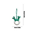 thumbnail image 3 of Ganfancp Colgante de Cuerno de Reno Tejido a Mano Adornos Redondos para El Árbol de Navidad Regalo de Navidad de Algodón Decoración de Joyería Tejida Decoración de La Pared Del Hogar Ofertas Del Día, 3 of 6