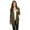 Olive, variant on Women's Solid Open Front Long Sleeve Lightweight Soft Basic Sweater Cardigan