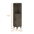 thumbnail image 5 of Boahaus Wakefield Bar Cabinet (Dark Brown), 5 of 5