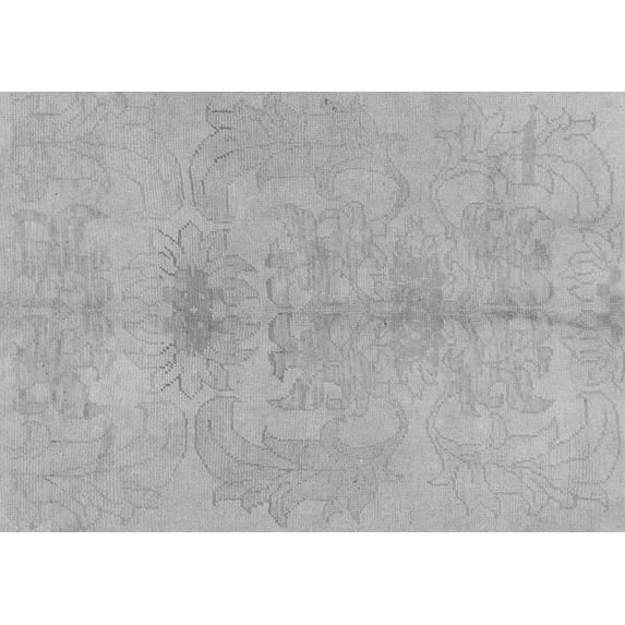 Ahgly Company Indoor Rectangle Abstract Gray Modern Area Rugs, 4' x 6'