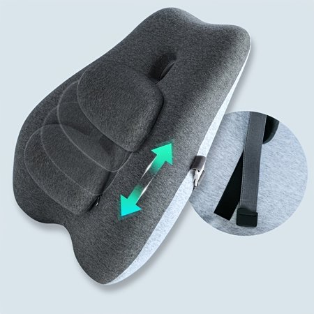 Waist Support Pillow Office Seat Waist Support Maternity Chair Cushion Memory Cotton Car Pillow Adjustable Back Cushion Waist Pillow