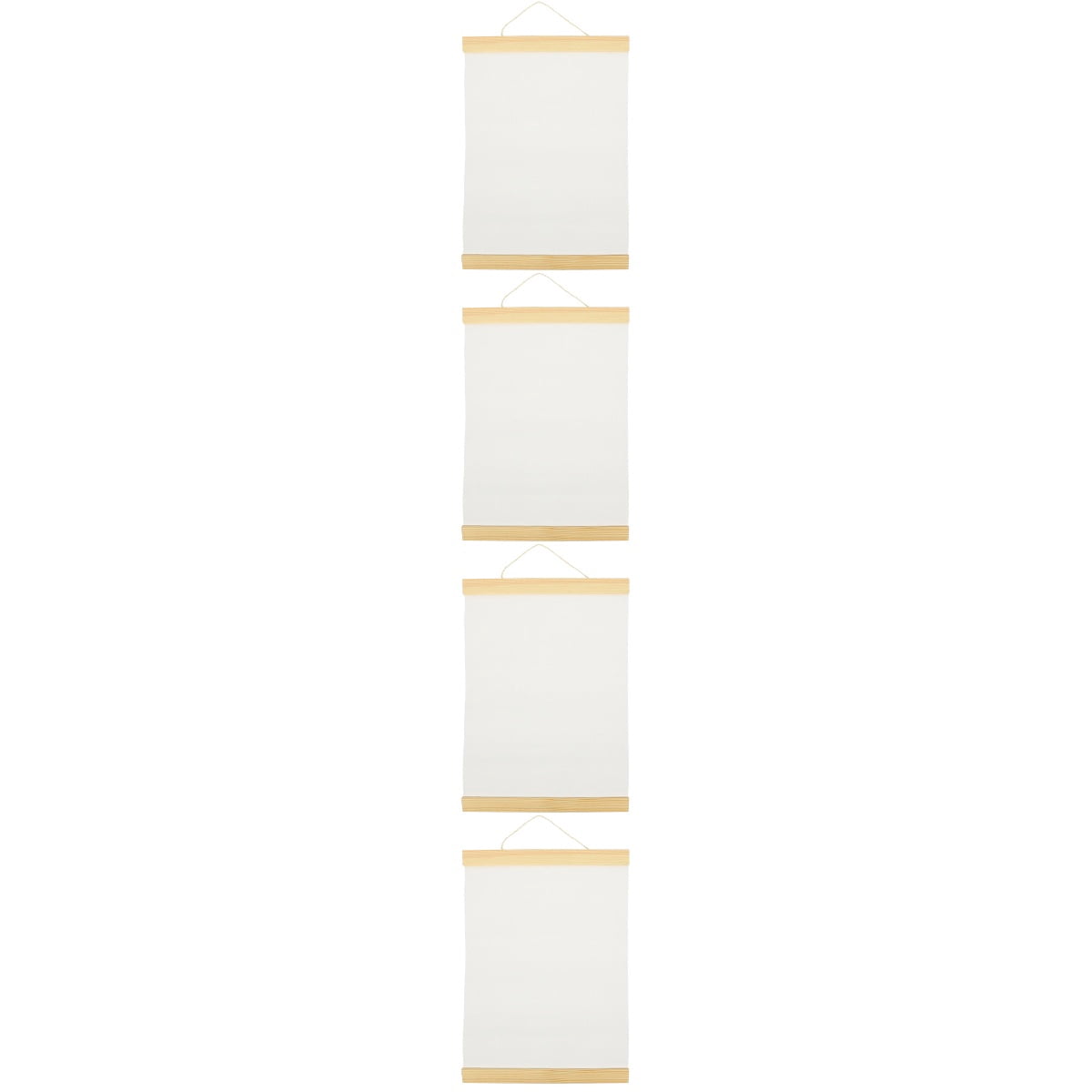 Worgeous 4pcs Hanging Oil Painting Sheet Blank Oil Painting Canvas Hanging Painting Canvas Sheet