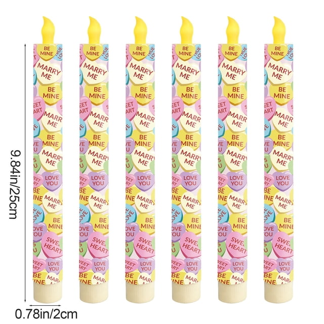 Vwrxbz Flameless LED Candle Lamp Remote Control Timer Wax Drip Effect Party Wedding Decoration 6 Pack