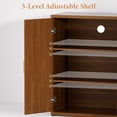 thumbnail image 5 of Brafabhome 47" Wide Fluted Sideboard with 4 Doors, Modern Credenza Buffet Cabinet with Adjustable & Removable Shelf for Living Room, Dining Room | Walnut, 5 of 7