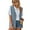Light Blue, variant on XBASW Womens Cotton Denim Vest for V-Neck Jean Waistcoat Sleeveless Button down Denim Jacket S-3XL