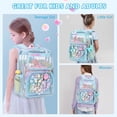 thumbnail image 2 of Mochila transparente MOONBABY Lovely para niñas en edad escolar azul, 2 of 9