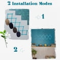thumbnail image 3 of Estante de pared expandible SCUNDA de madera con 16 ganchos, color azul rústico, 3 of 6