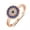 Rose Gold, variant on PAENENPH 14K Gold Over 925 Sterling Silver Evil Eye Ring with Sapphire and Moissanite, Elegant Protection Band, Exquisite Jewelry for Women