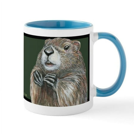 

CafePress - Emerging Groundhog Mug Mugs - 11 oz Ceramic Mug - Novelty Coffee Tea Cup
