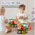 thumbnail image 3 of Christmas Train Toy With Realistic Lights Sounds Bump N Go Action Automatic Direction Adjustment For Ages 3-5 Early Learning Playtime Gift, 3 of 4