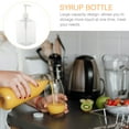 Empty Bottle Sugar Syrup 1600ml Pump Bottle Liquid Dispenser Storage