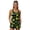 Heart Jamaica Flag, variant on Xoenoiee Black Leopard Print Blouson Tankini Swimsuits for Women 2026 Tummy Control Two Piece Bathing Suits with Sporty Pockets Swim Shorts, S