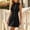 Black, variant on QUNYINEY Sleeveless Dresses Women Summer Work Mini Pink A Line Dress Button Down Office Mock Neck Loose Fit Casual Dresses