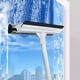 thumbnail image 1 of 1pc, 32" Squeegee Window Cleaner 2 In 1 Retractable Extension Pole Cleaning Window Brush, Glass Squeegee, Cleaning Tools For Car,Sliding Door,Shower Glass Door, 1 of 4
