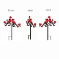 thumbnail image 4 of Cardinal Bird Garden Stake, Metal Outdoor Yard Art Decoration, Red Bird Ground Insert for Flower Beds and Garden Landscaping, Weatherproof Red Cardinal Red Bird Pattern Decorative Garden Stakes B, 4 of 7